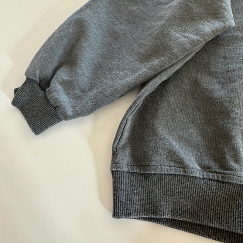 Thanksto TT - Korean Children Fashion - #minifashionista - Snap Button Sweatshirt - 4
