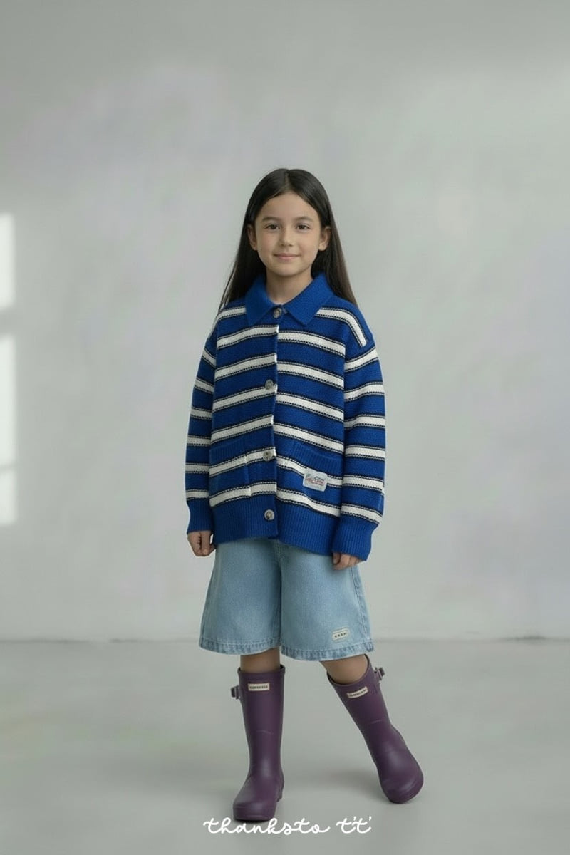 Thanksto TT - Korean Children Fashion - #todddlerfashion - Blur Cardigan - 6