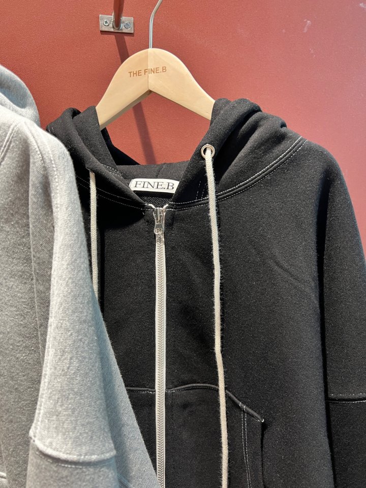 The Fine.b - Korean Women Fashion - #momslook - Stitch Zip-Up - 2