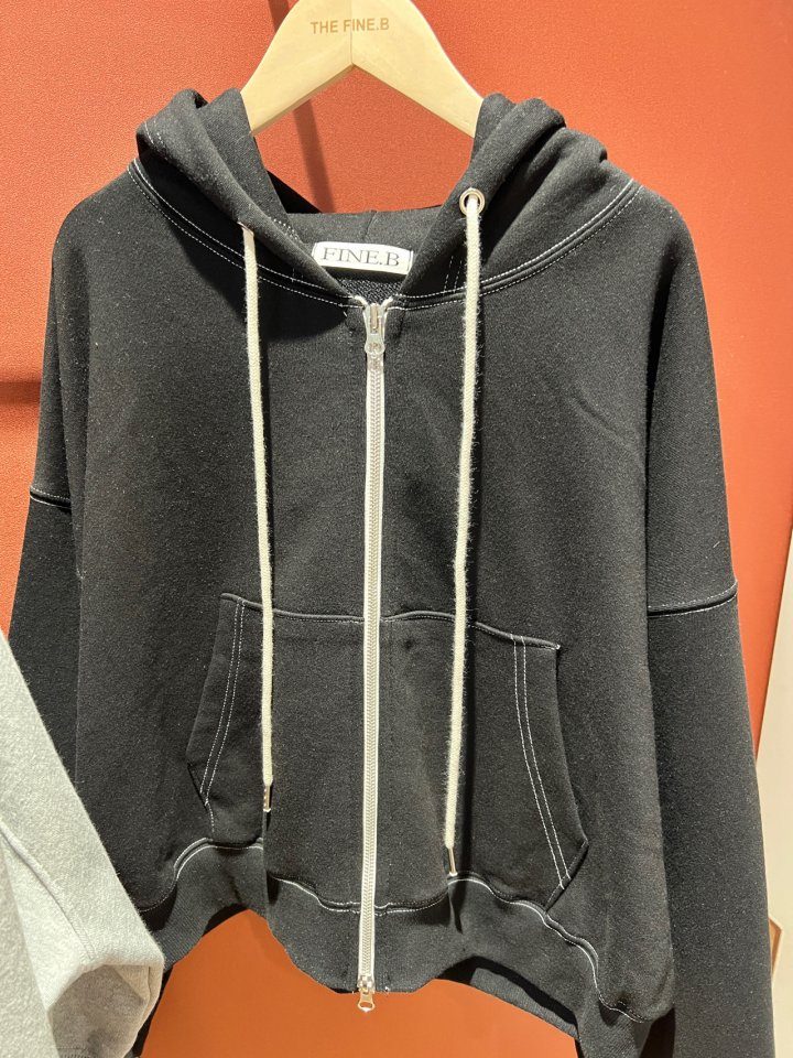 The Fine.b - Korean Women Fashion - #momslook - Stitch Zip-Up - 3