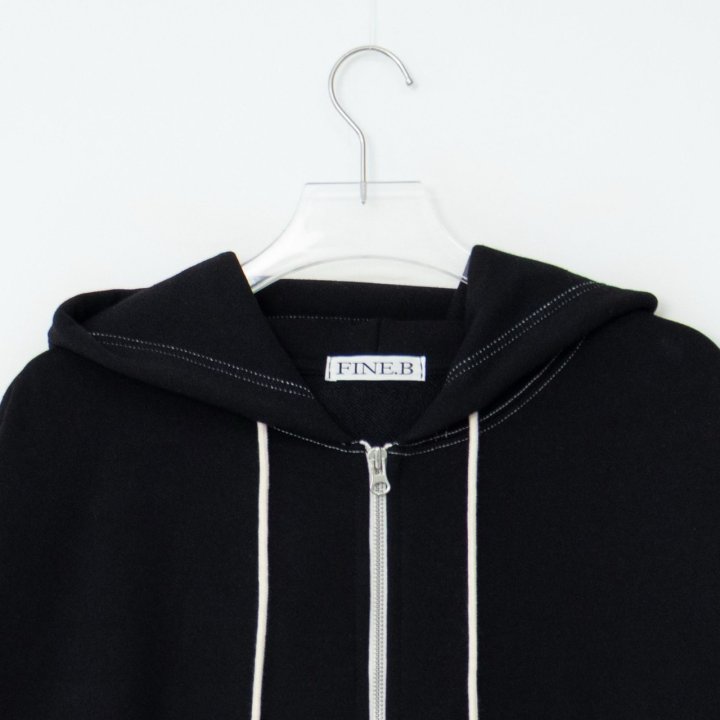 The Fine.b - Korean Women Fashion - #vintagekidsstyle - Stitch Zip-Up - 6