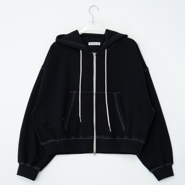 The Fine.b - Korean Women Fashion - #momslook - Stitch Zip-Up - 4