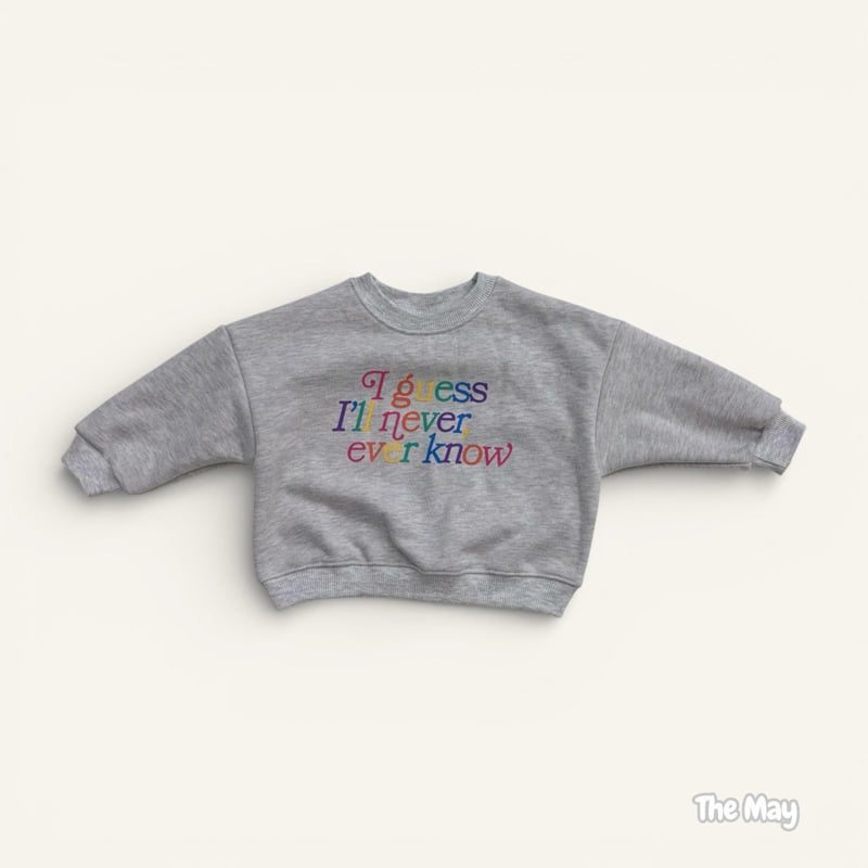 The May - Korean Children Fashion - #designkidswear - Rainbow Lettering Sweatshirt - 11