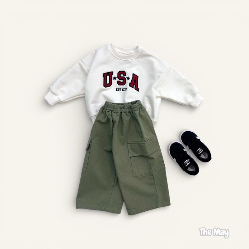 The May - Korean Children Fashion - #fashionkids - USA Embroidered Sweatshirt - 10