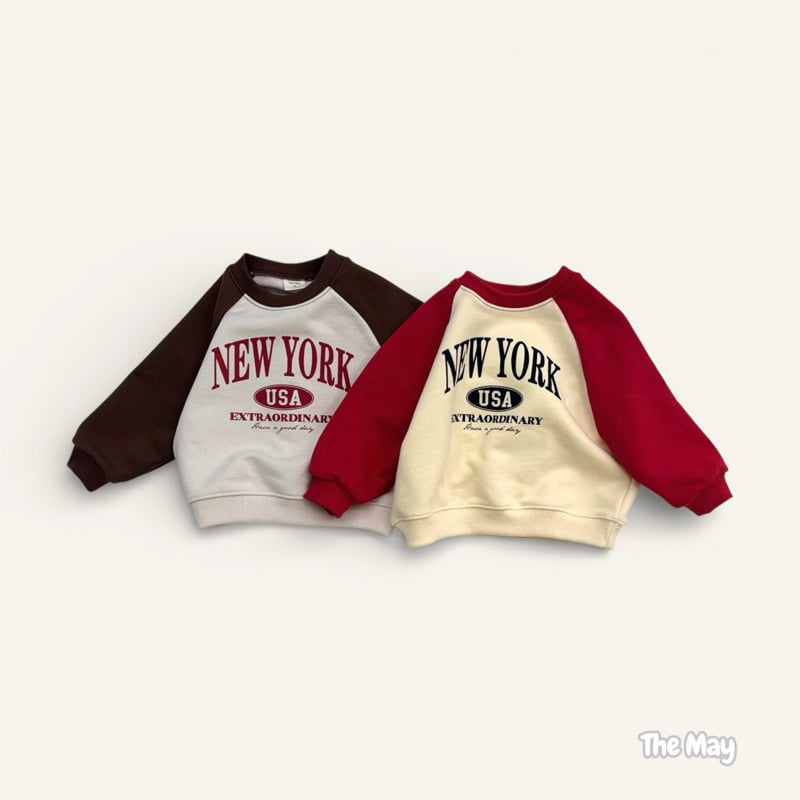 The May - Korean Children Fashion - #kidsshorts - New York Raglan Sweatshirt - 3
