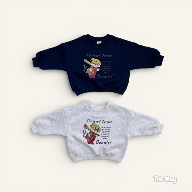 The May - Korean Children Fashion - #kidzfashiontrend - Denim Friend Sweatshirt - 2