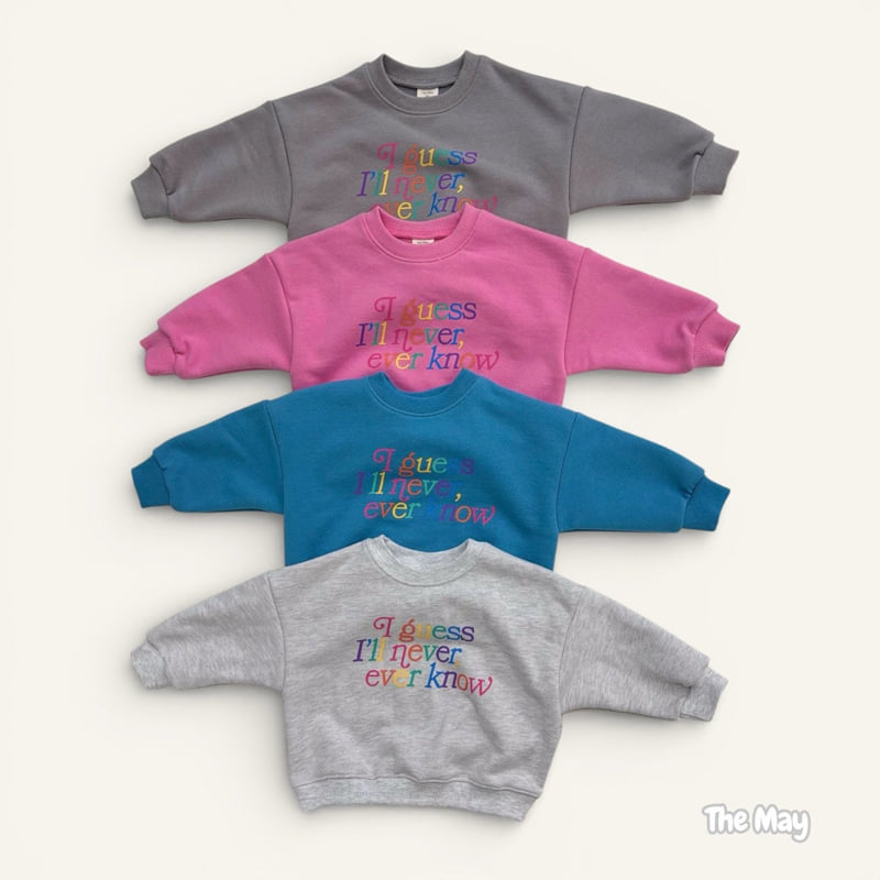 The May - Korean Children Fashion - #littlefashionista - Rainbow Lettering Sweatshirt - 2