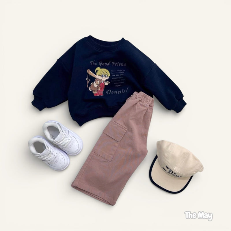 The May - Korean Children Fashion - #minifashionista - Denim Friend Sweatshirt - 6