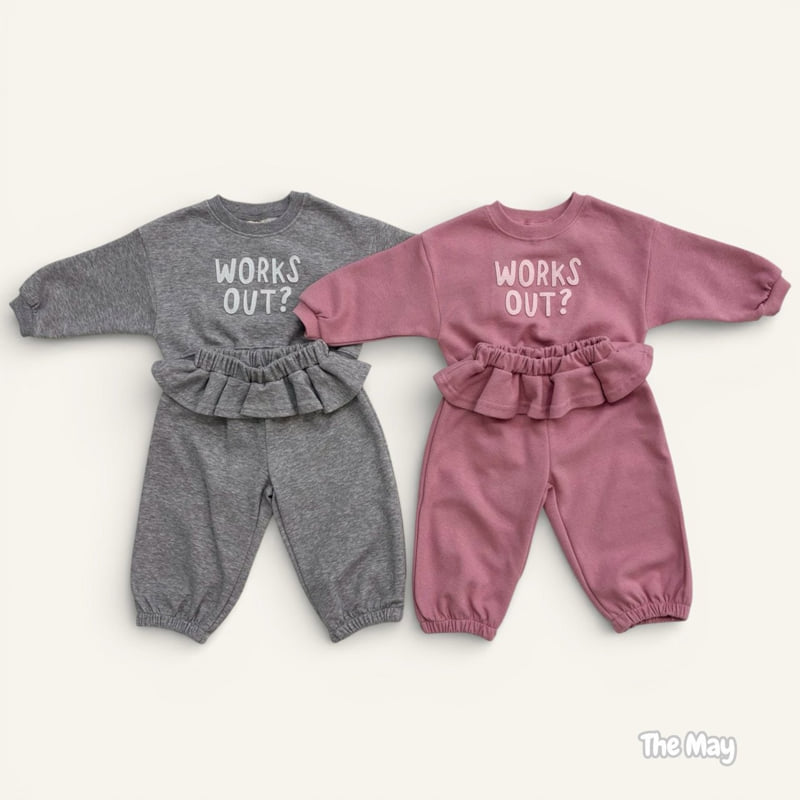 The May - Korean Children Fashion - #prettylittlegirls - Work Crop Frill Jogger Set - 2