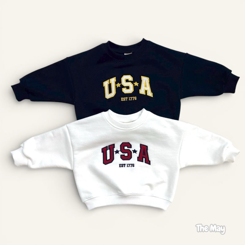 The May - Korean Children Fashion - #minifashionista - USA Embroidered Sweatshirt - 4
