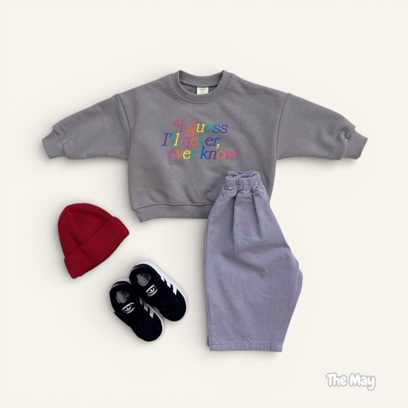 The May - Korean Children Fashion - #stylishchildhood - Rainbow Lettering Sweatshirt - 8