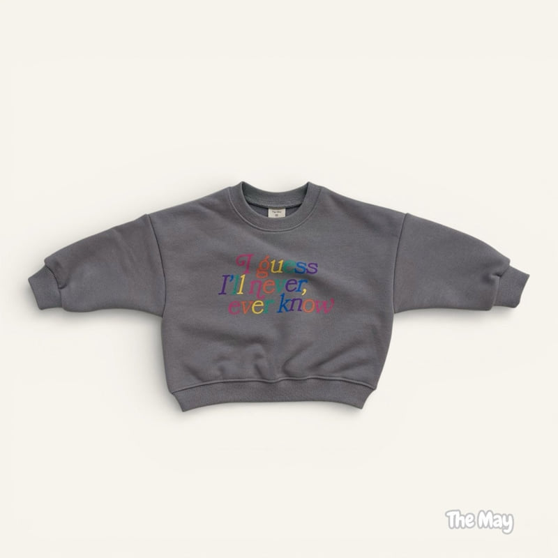 The May - Korean Children Fashion - #todddlerfashion - Rainbow Lettering Sweatshirt - 6