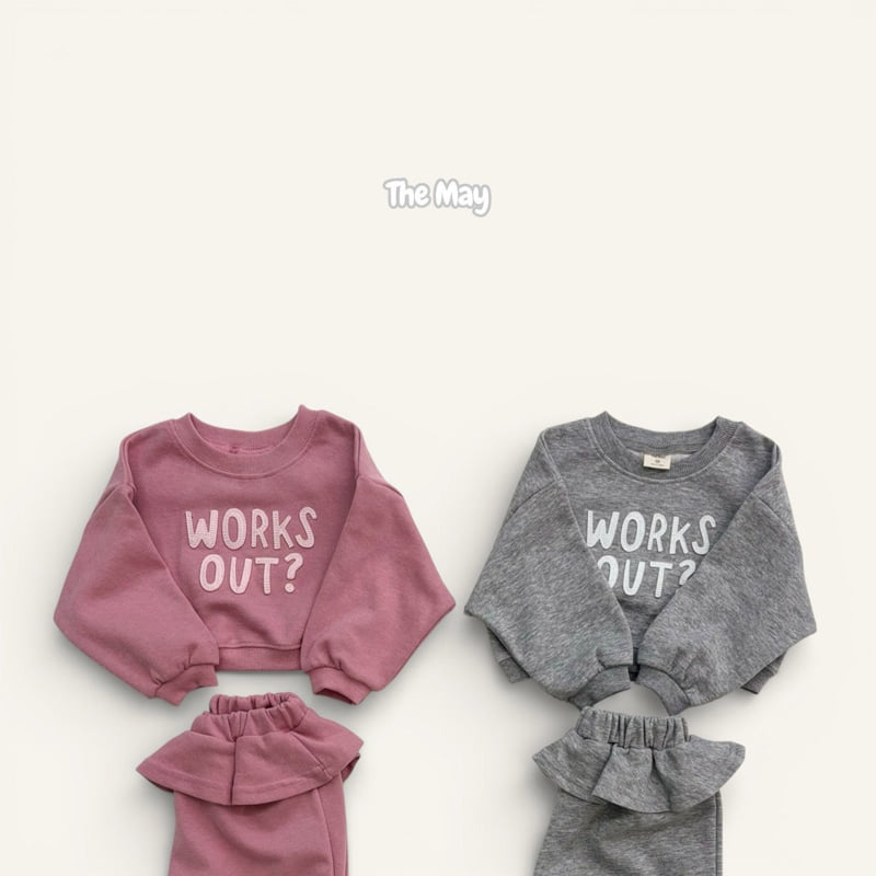 The May - Korean Children Fashion - #todddlerfashion - Work Crop Frill Jogger Set - 3