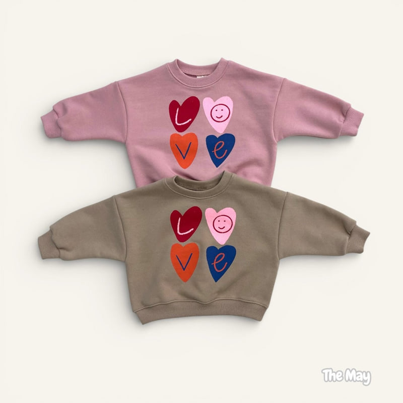 The May - Korean Children Fashion - #todddlerfashion - Colorful Love Sweatshirt - 9