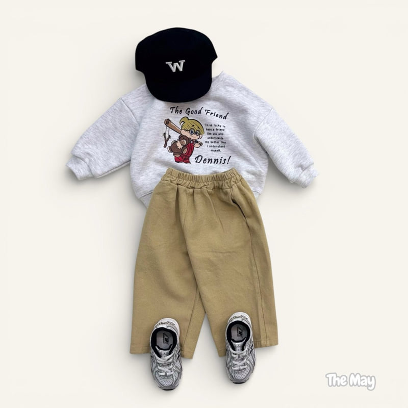 The May - Korean Children Fashion - #todddlerfashion - Denim Friend Sweatshirt - 8