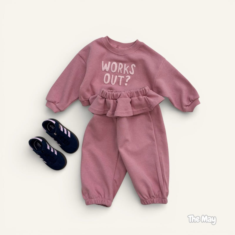 The May - Korean Children Fashion - #todddlerfashion - Work Crop Frill Jogger Set - 4