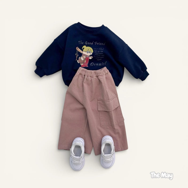 The May - Korean Children Fashion - #toddlerclothing - Denim Friend Sweatshirt - 9