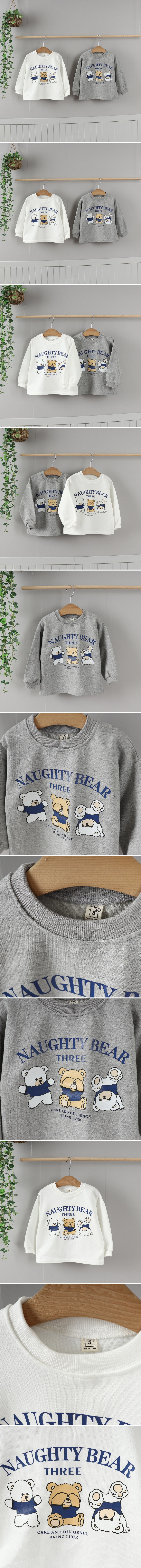 Tony - Korean Children Fashion - #magicofchildhood - Three Bears Sweatshirt