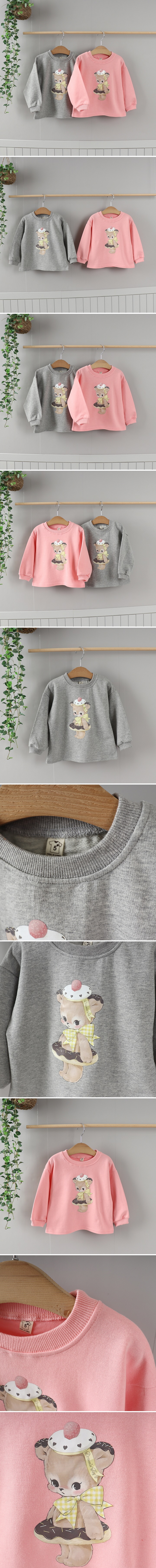 Tony - Korean Children Fashion - #todddlerfashion - Donut Bear Sweatshirt
