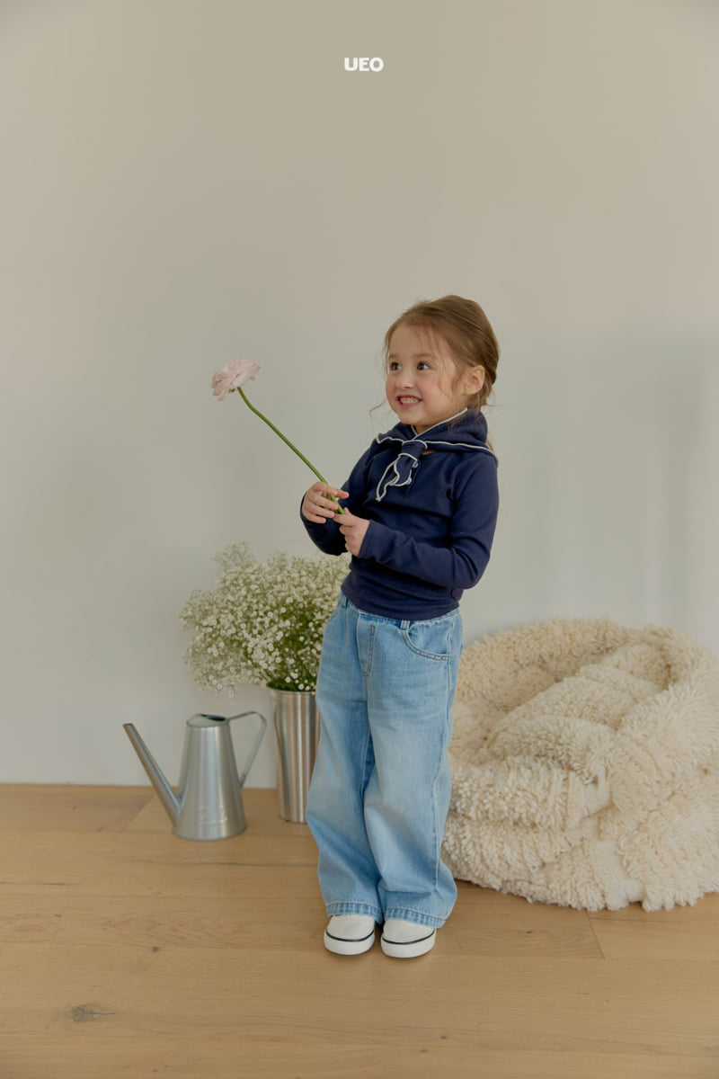 U Eo - Korean Children Fashion - #Kfashion4kids - True Wide Denim Pants - 3