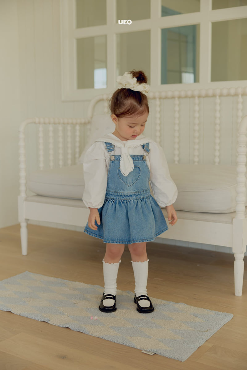 U Eo - Korean Children Fashion - #Kfashion4kids - Cheese Suspender Skirt - 9
