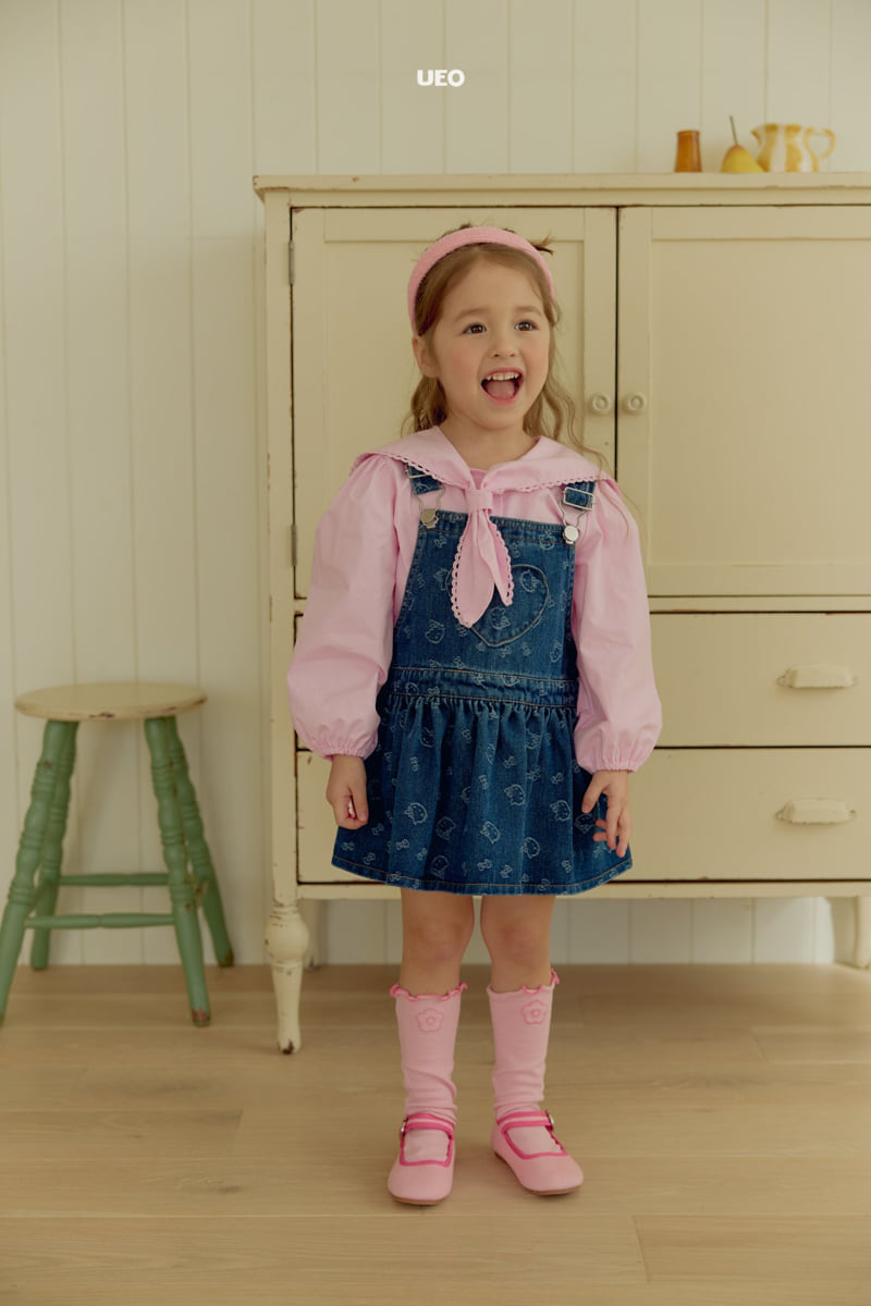 U Eo - Korean Children Fashion - #Kfashion4kids - Cheese Suspender Skirt - 6