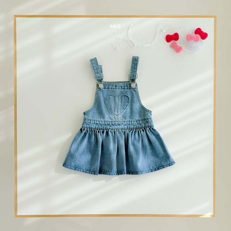 U Eo - Korean Children Fashion - #childofig - Cheese Suspender Skirt
