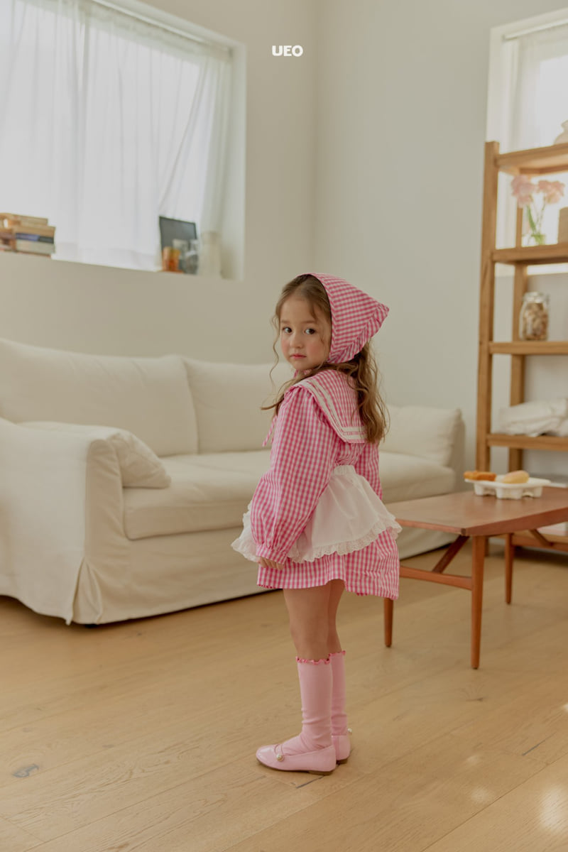 U Eo - Korean Children Fashion - #childofig - Berry Check One-piece - 12