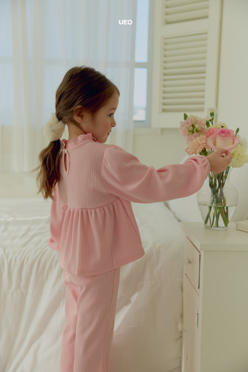 U Eo - Korean Children Fashion - #childrensboutique - Cherry Frill Set - 3