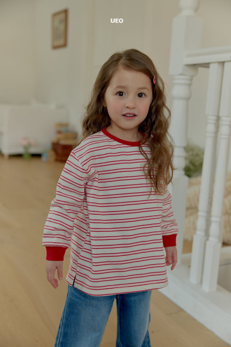 U Eo - Korean Children Fashion - #childrensboutique - Milk Stripe Tee - 7