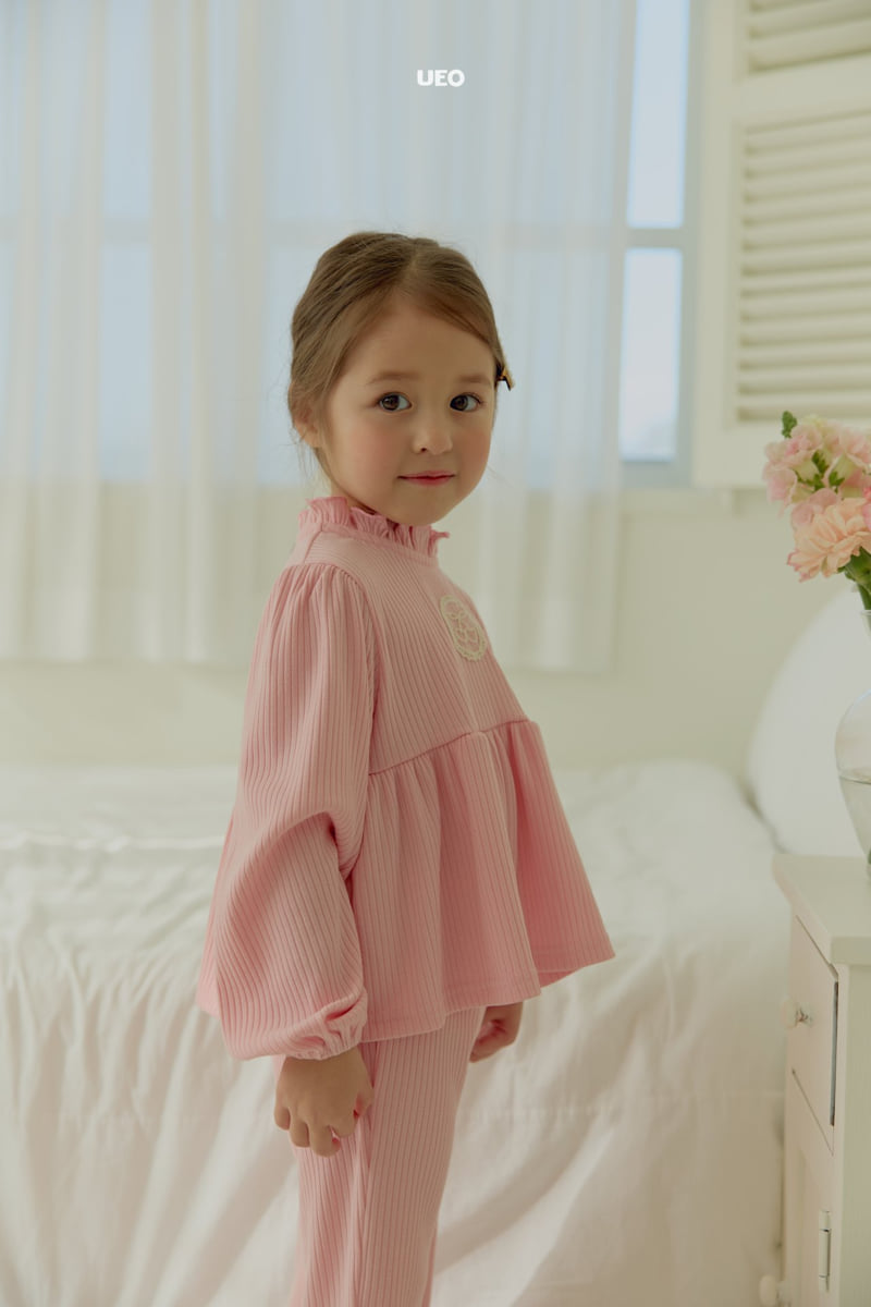 U Eo - Korean Children Fashion - #childrensboutique - Cherry Frill Set - 4