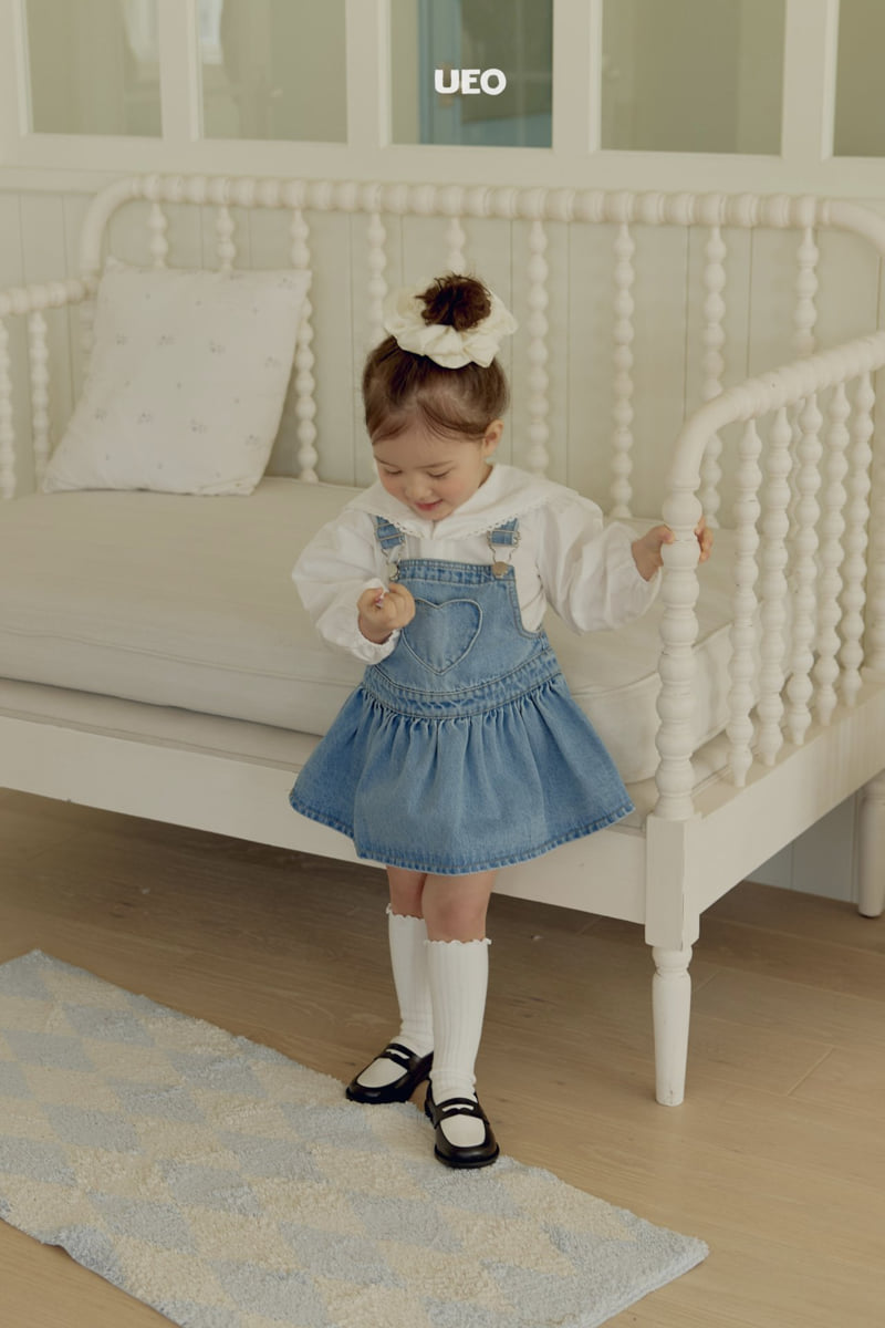 U Eo - Korean Children Fashion - #designkidswear - Cheese Suspender Skirt - 3