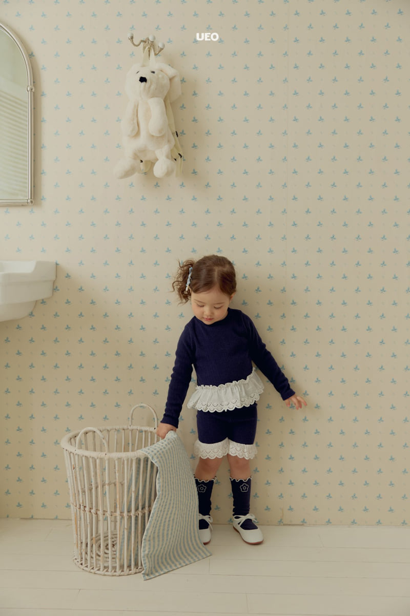 U Eo - Korean Children Fashion - #designkidswear - Blossom Frill Pants - 5