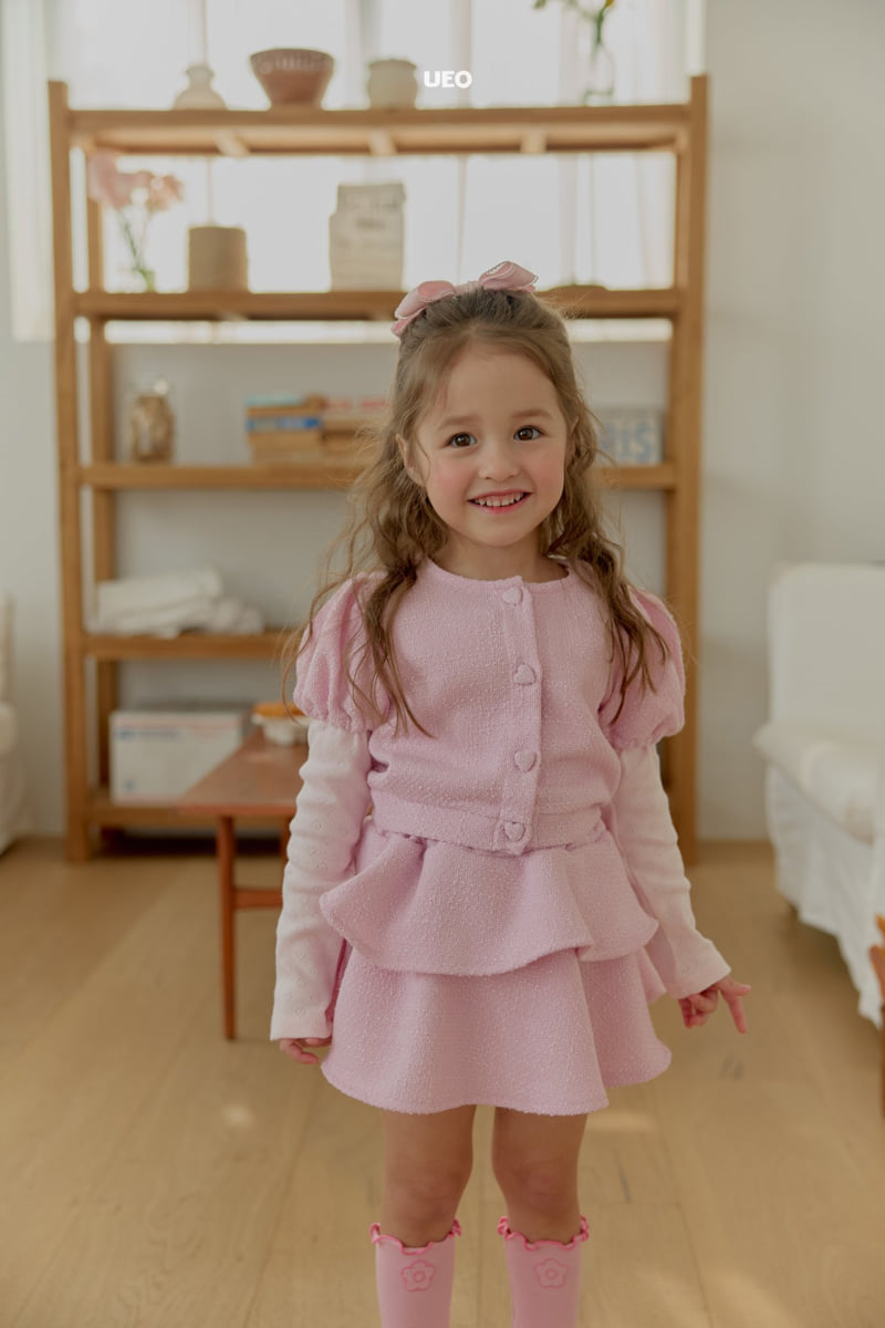 U Eo - Korean Children Fashion - #designkidswear - Cotton Candy Heart Cardigan - 9