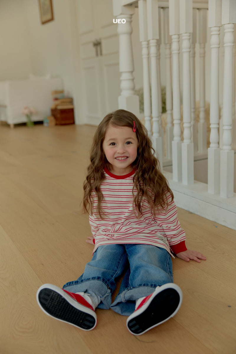 U Eo - Korean Children Fashion - #designkidswear - Milk Stripe Tee - 8