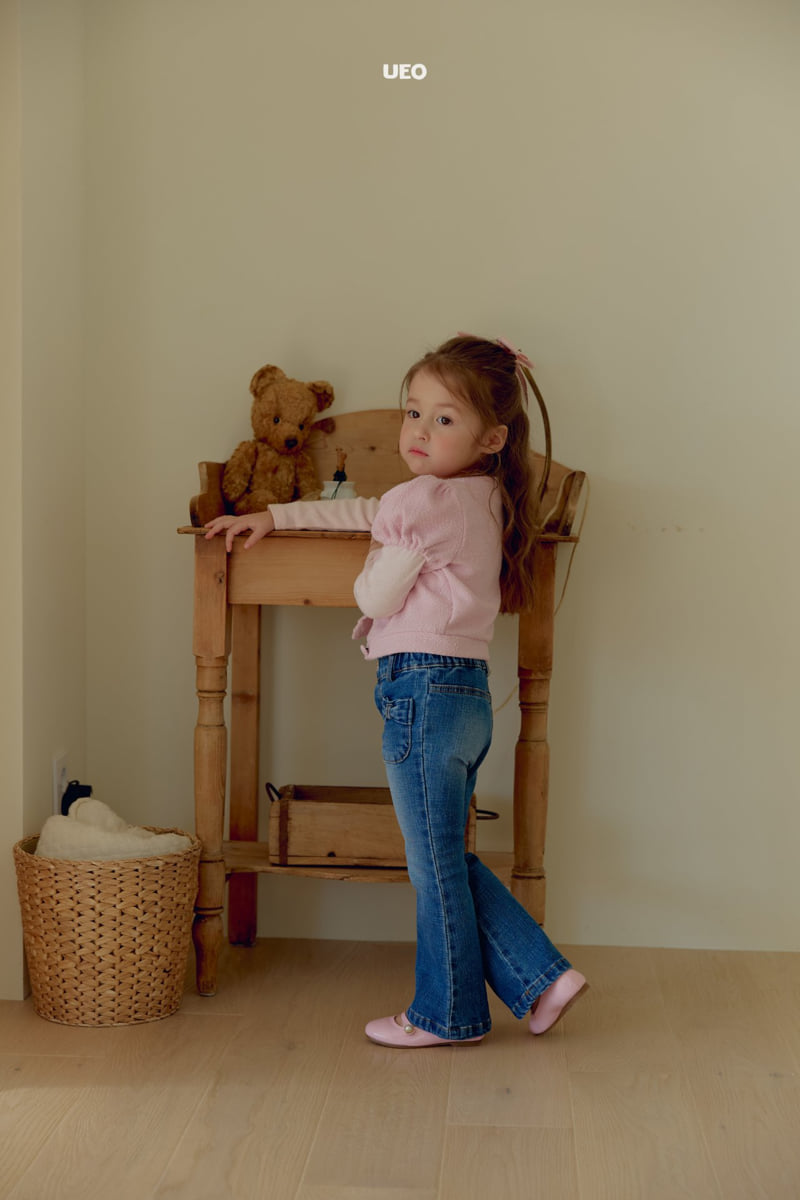 U Eo - Korean Children Fashion - #designkidswear - Bliss Ribbon Bootcut Pants - 3