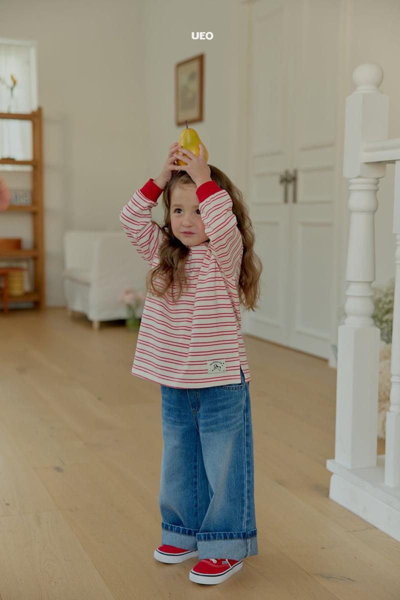 U Eo - Korean Children Fashion - #discoveringself - True Wide Denim Pants - 12