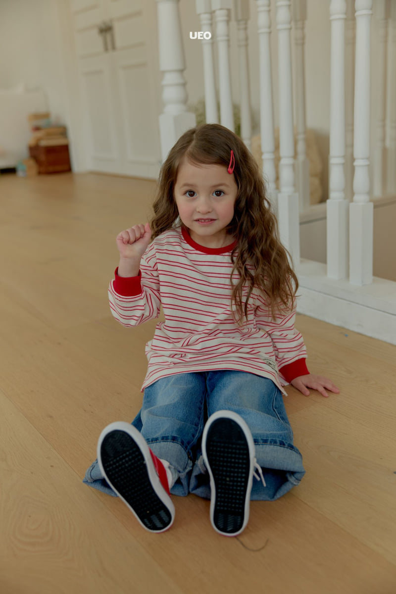 U Eo - Korean Children Fashion - #discoveringself - Milk Stripe Tee - 9