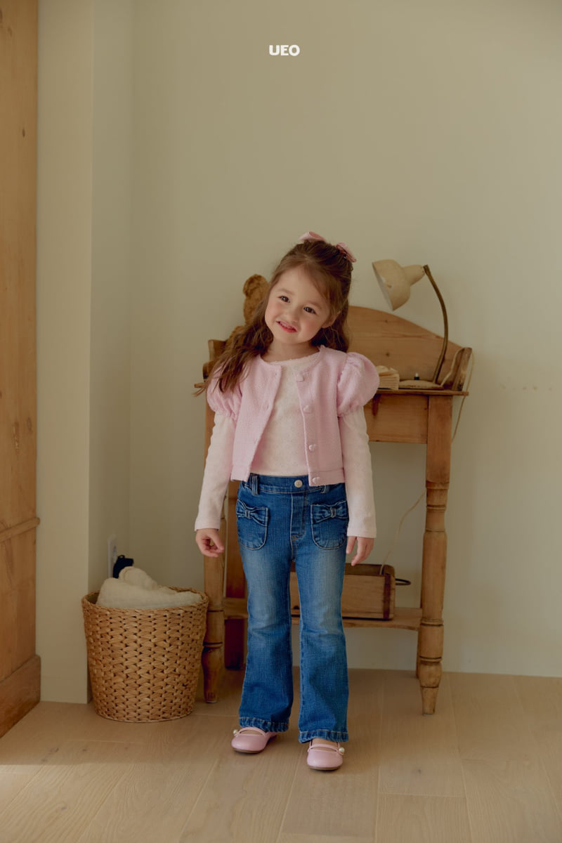 U Eo - Korean Children Fashion - #designkidswear - Bliss Ribbon Bootcut Pants - 4