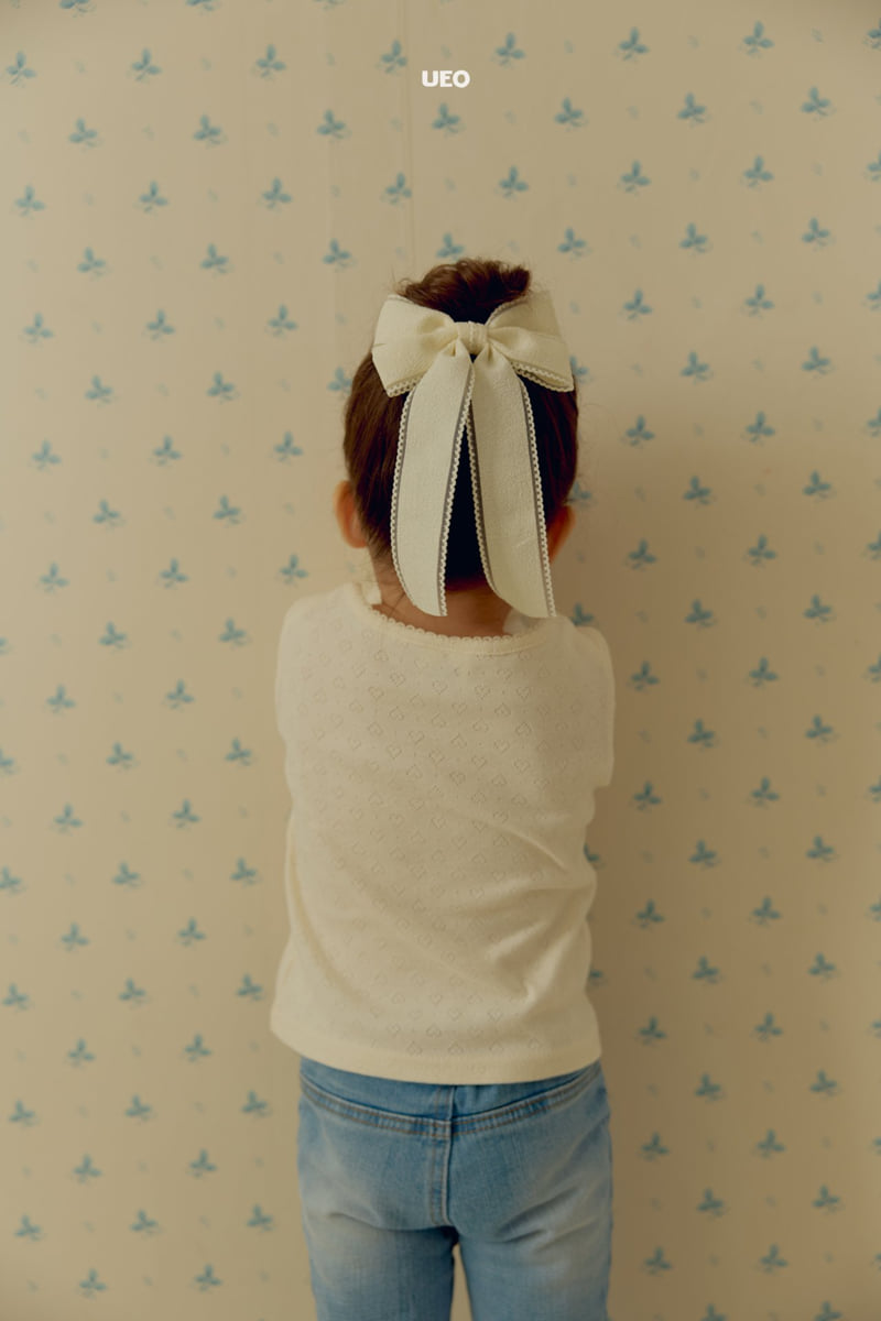 U Eo - Korean Children Fashion - #kidsshorts - Princess Ribbon Hairpin - 3