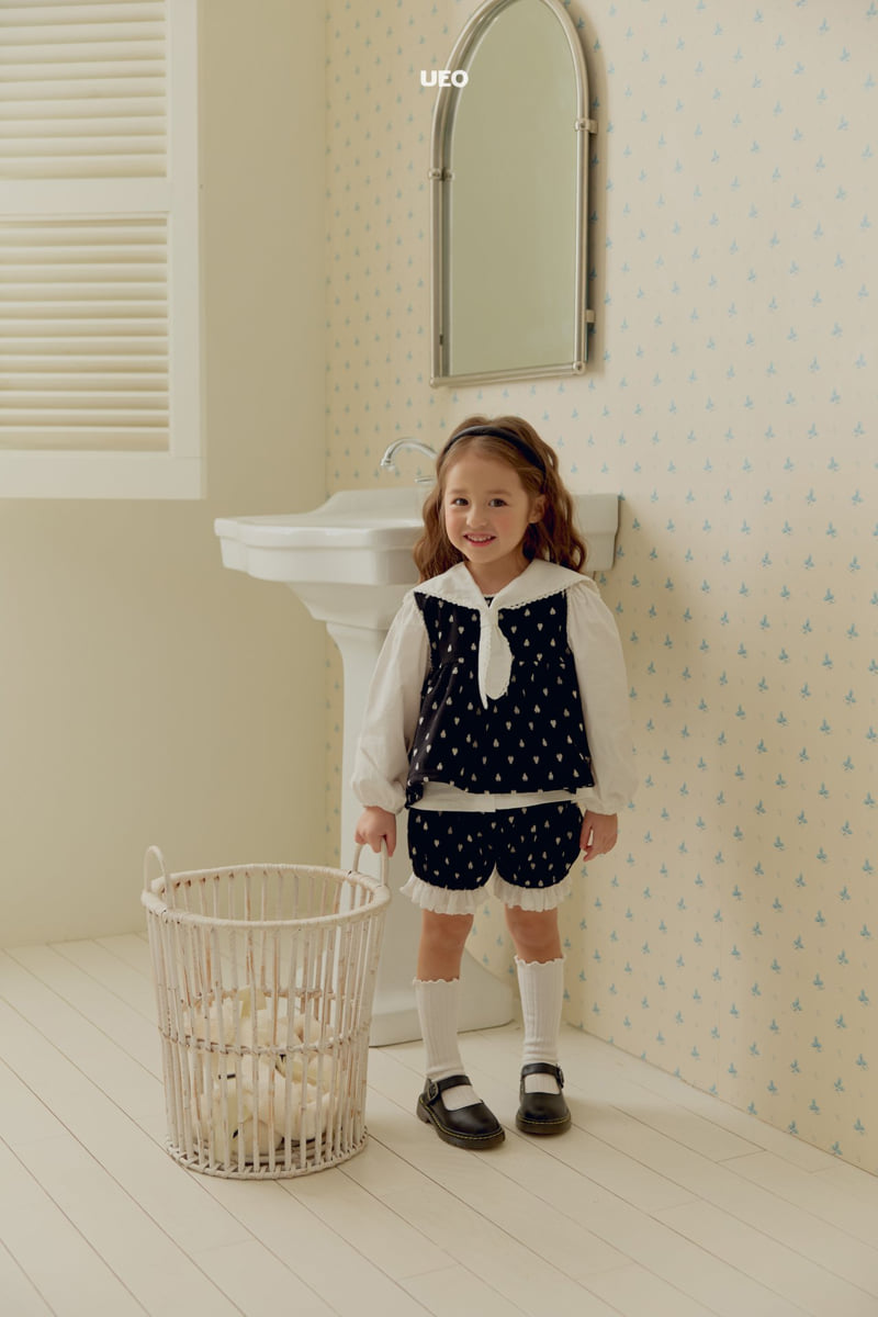 U Eo - Korean Children Fashion - #kidsshorts - Ribbon Sailor Blouse - 7