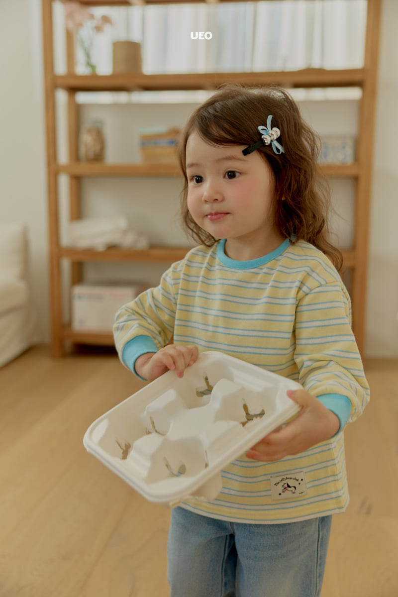 U Eo - Korean Children Fashion - #kidsstore - Milk Stripe Tee - 12