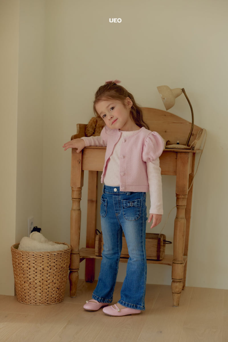 U Eo - Korean Children Fashion - #kidsstore - Bliss Ribbon Bootcut Pants - 7
