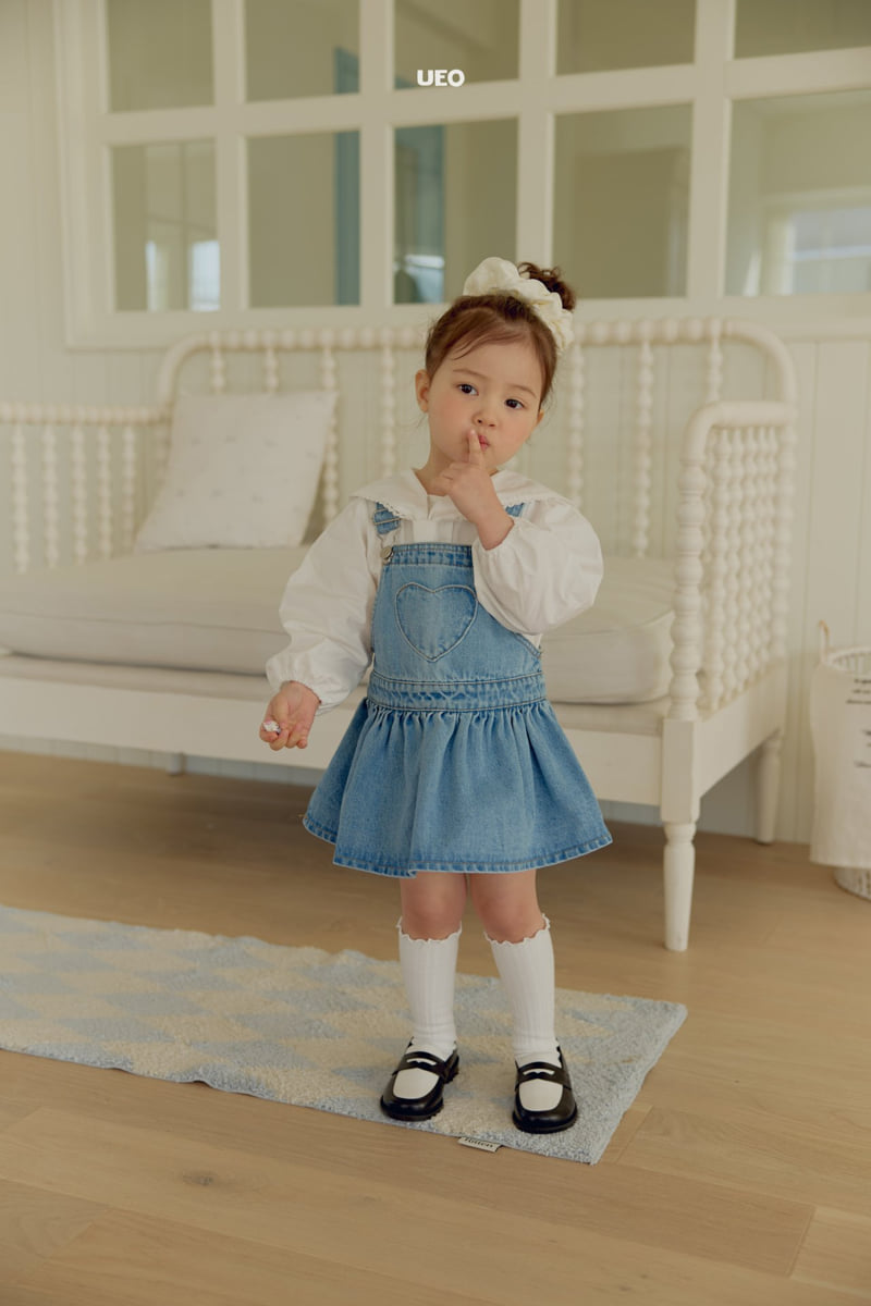 U Eo - Korean Children Fashion - #kidzfashiontrend - Cheese Suspender Skirt - 8