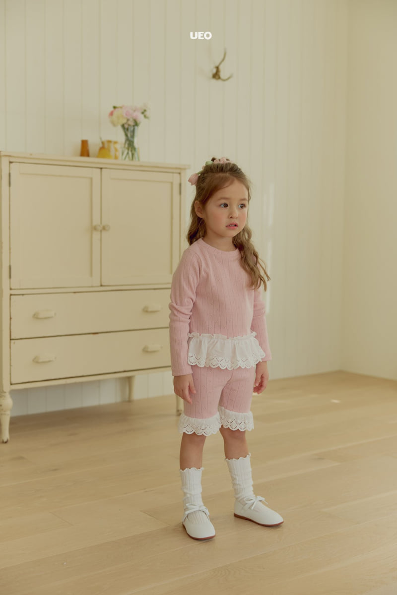 U Eo - Korean Children Fashion - #kidzfashiontrend - Joy Lace Frill Tee - 9