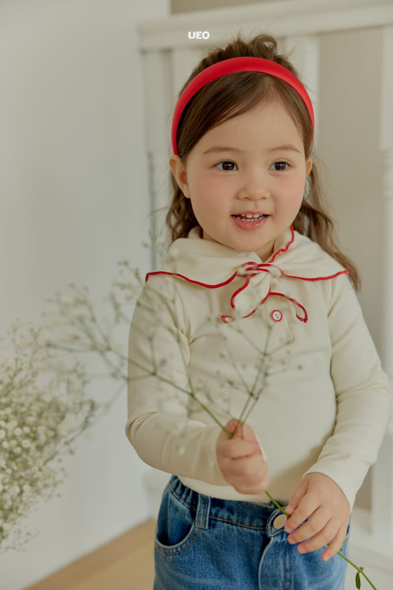 U Eo - Korean Children Fashion - #kidzfashiontrend - Madeleine Button Tee - 3