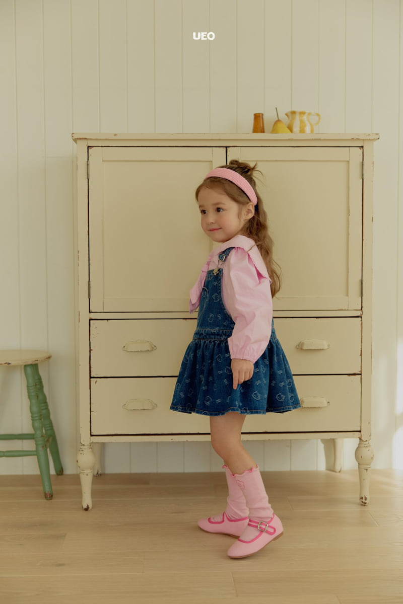 U Eo - Korean Children Fashion - #littlefashionista - Cheese Suspender Skirt - 7