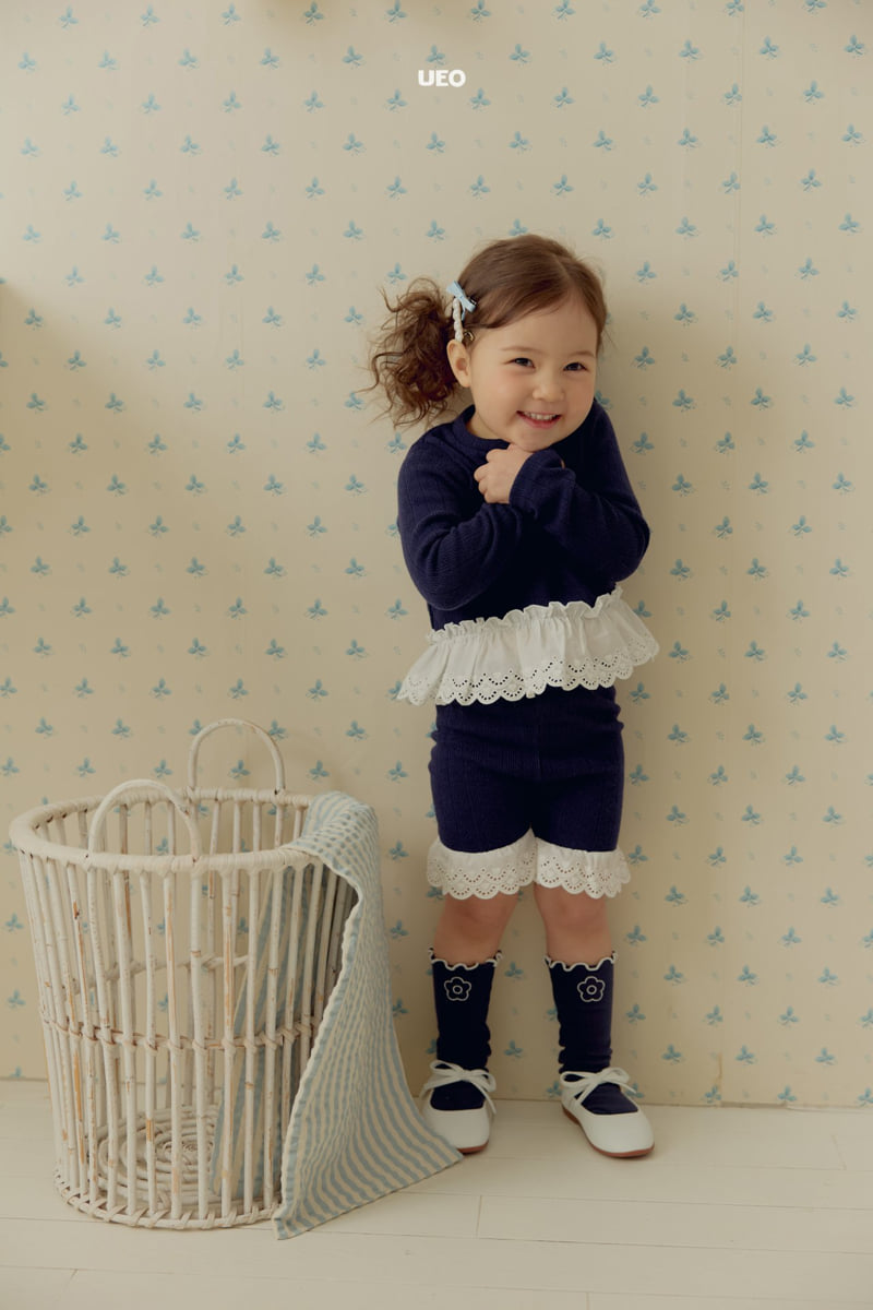 U Eo - Korean Children Fashion - #littlefashionista - Joy Lace Frill Tee - 11