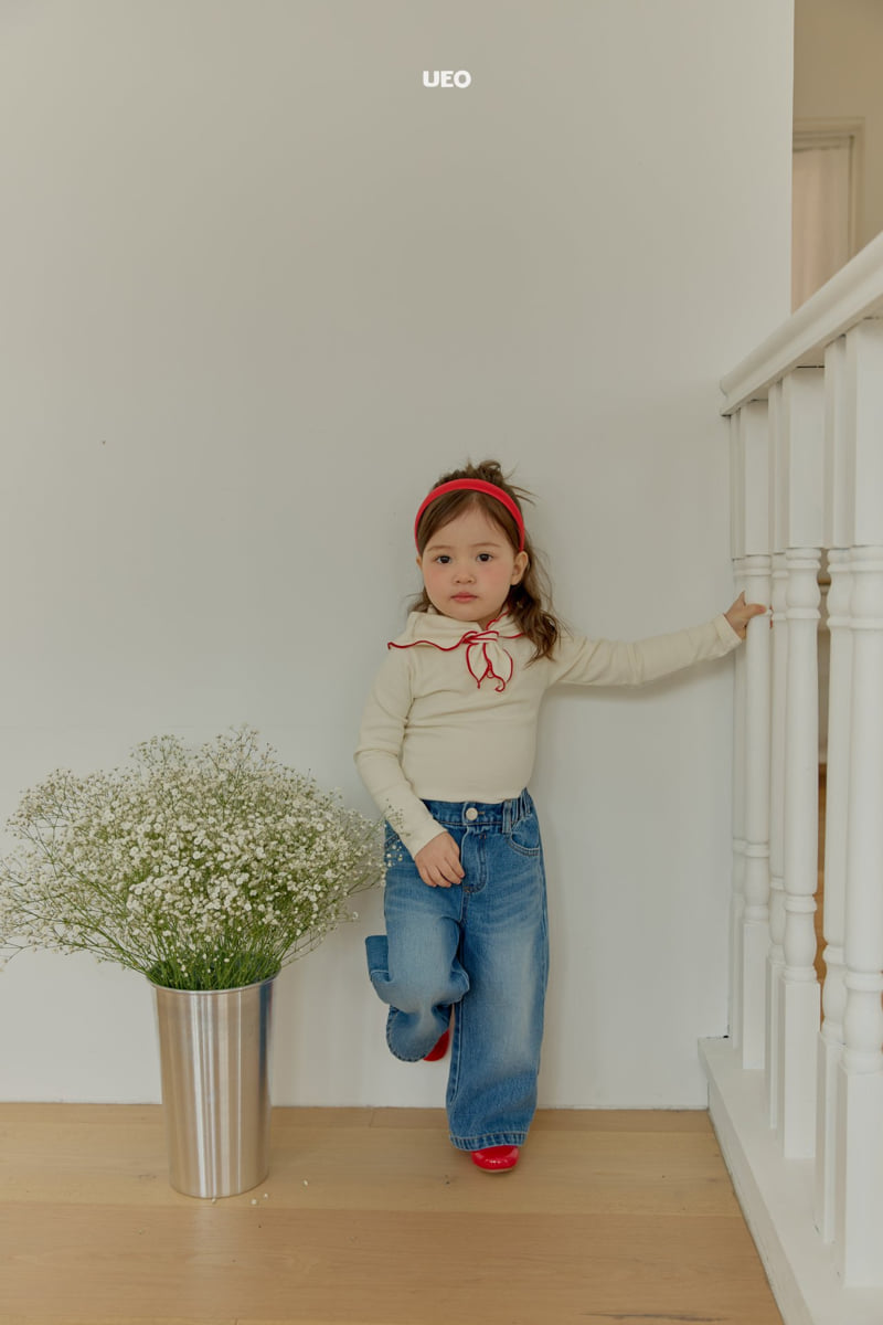 U Eo - Korean Children Fashion - #littlefashionista - Madeleine Button Tee - 5