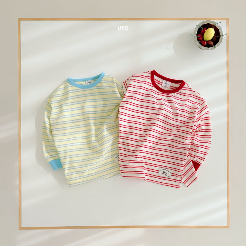 U Eo - Korean Children Fashion - #littlefashionista - Milk Stripe Tee
